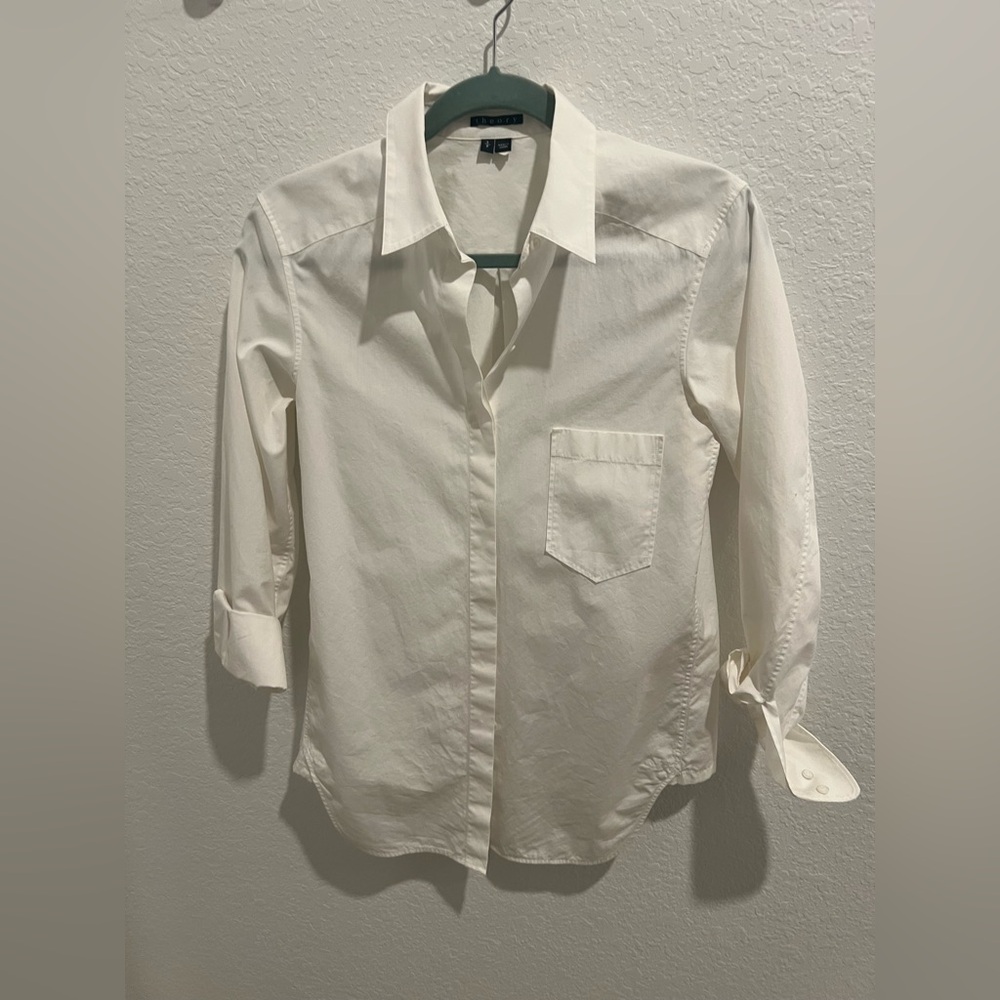 Theory Woman’s White Shirt